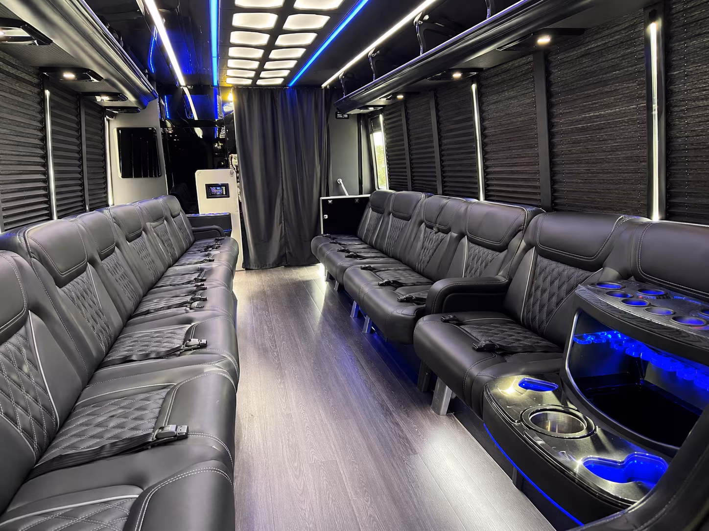 across ontario california party bus rental