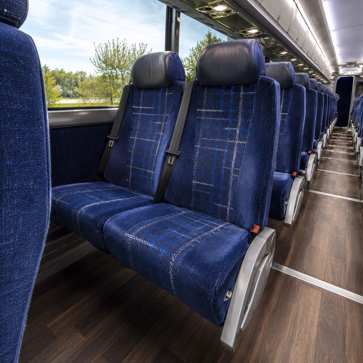 ontario charter bus services interior